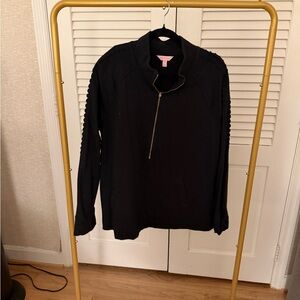 Lilly Pulitzer Black Women's Quarter-zip Jacket